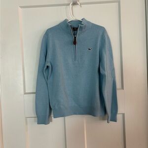 Vineyard Vines Boys Light Blue Zip-Up Sweater
